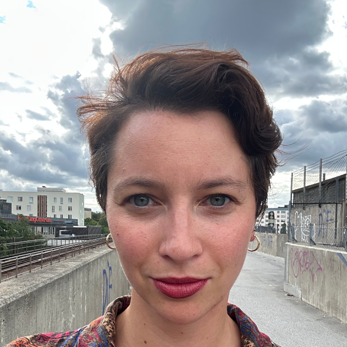 Alexia Berkowitsch outdoors in Stockholm
