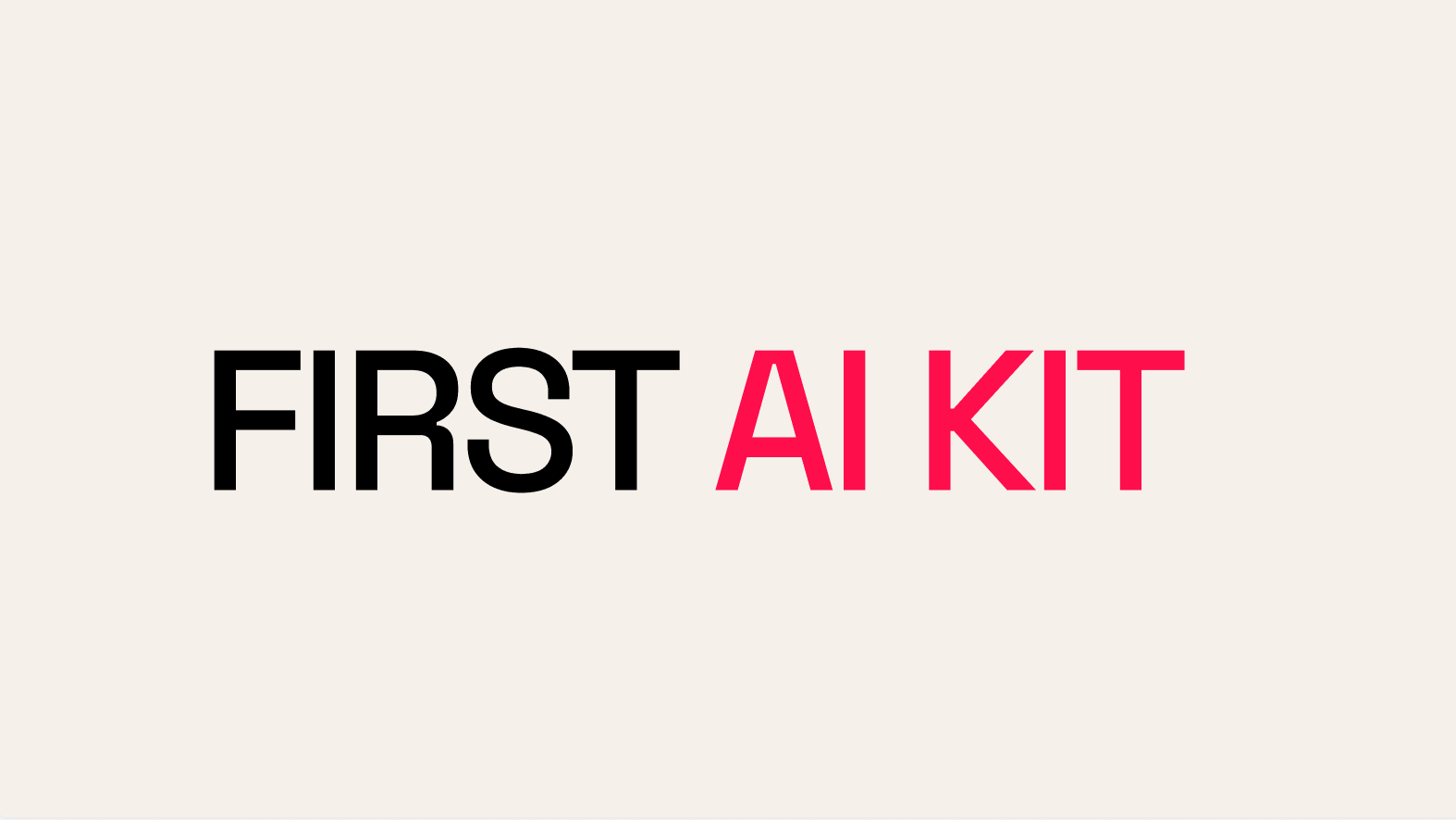 First AI Kit — aperçu du projet